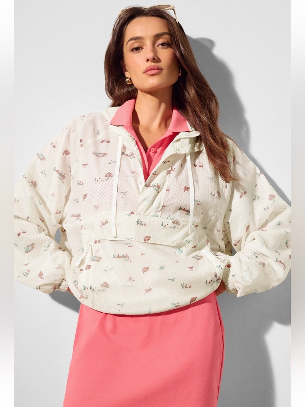 Fabletics Pullover hooded windbreaker